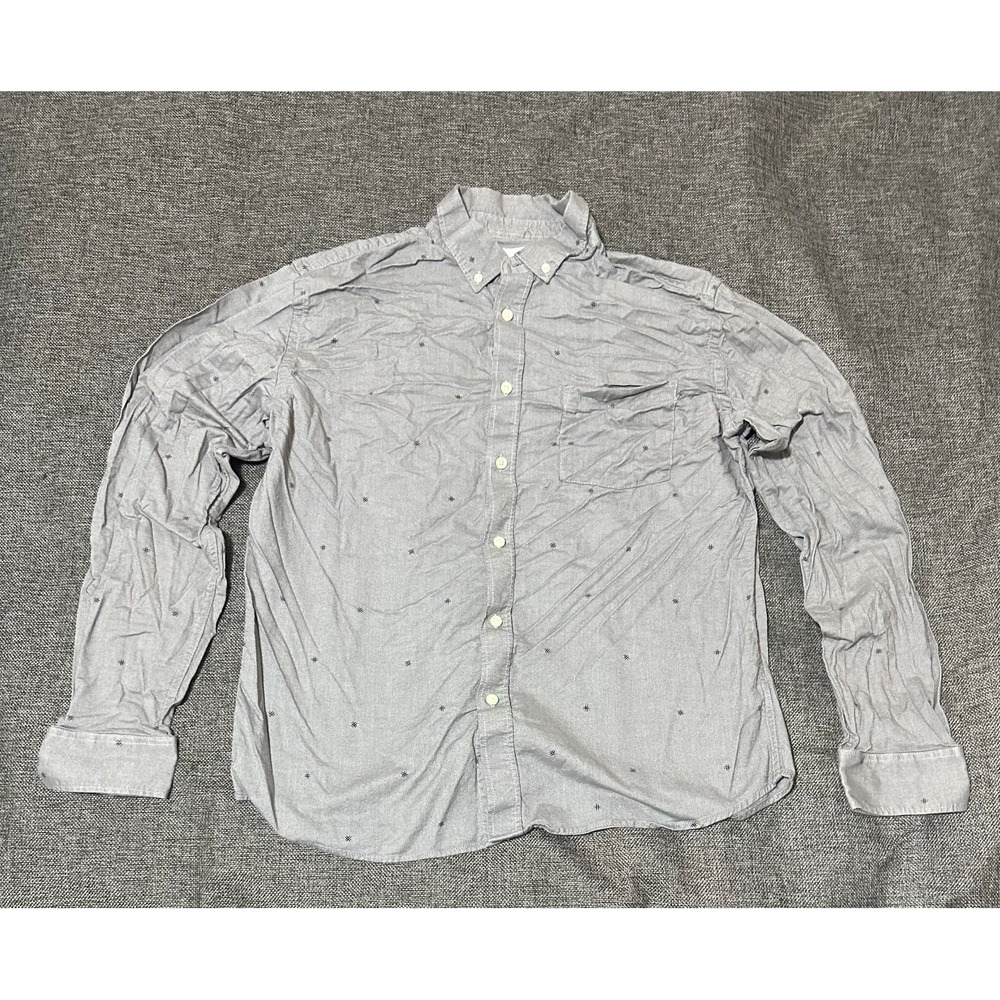 Goodfellow & Co Slim Men's L Gray Long‎ Sleeve Shirt